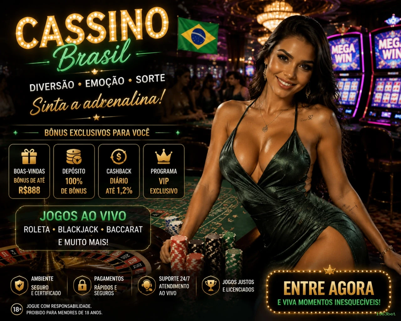 Cassino 24/7 disponível
